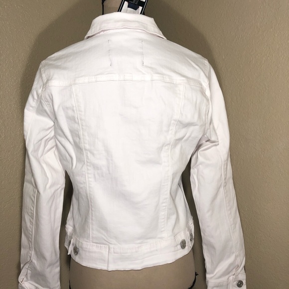 NWT NINE WEST WHITE DENIM JACKET LAST ONE SIZE SMALL - Picture 6 of 8